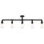 loftlampe 5 x E27-pærer sort