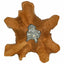 sofabord 70 x 45 cm massiv teaktræ og polyresin
