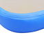 oppustelig gymnastikmåtte med pumpe 400 x 100 x 10 cm PVC blå