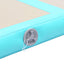 oppustelig gymnastikmåtte med pumpe 400 x 100 x 10 cm PVC grøn