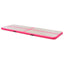 oppustelig gymnastikmåtte med pumpe 700 x 100 x 10 cm PVC Pink