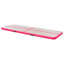 oppustelig gymnastikmåtte med pumpe 800 x 100 x 10 cm PVC Pink
