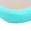 oppustelig gymnastikmåtte med pumpe 800 x 100 x 10 cm PVC grøn