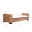 3-personers havesofa naturligt rattan