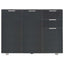 skænk 107x35x80,5 cm sort højglans