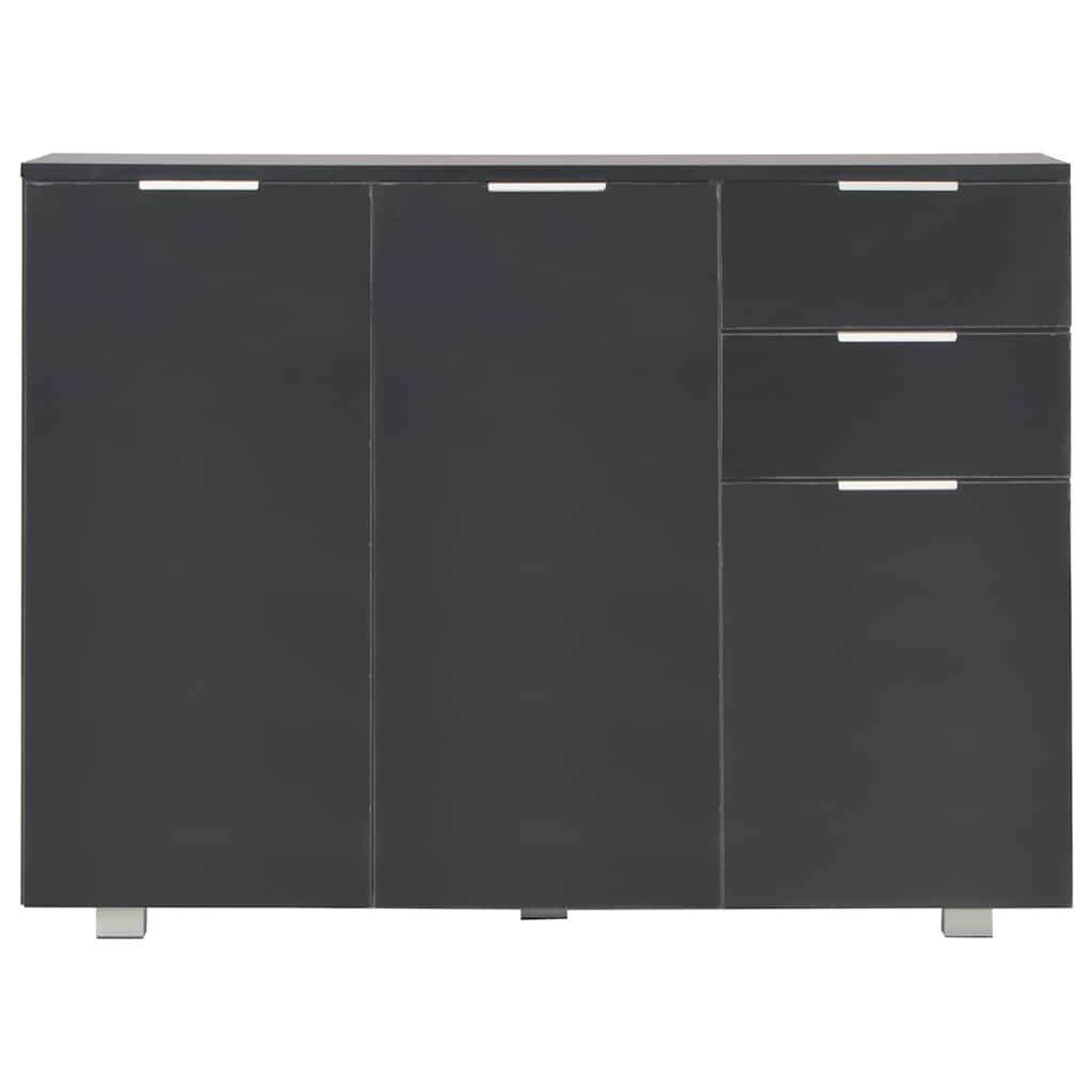 skænk 107x35x80,5 cm sort højglans