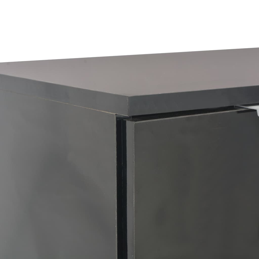 skænk 107x35x80,5 cm sort højglans