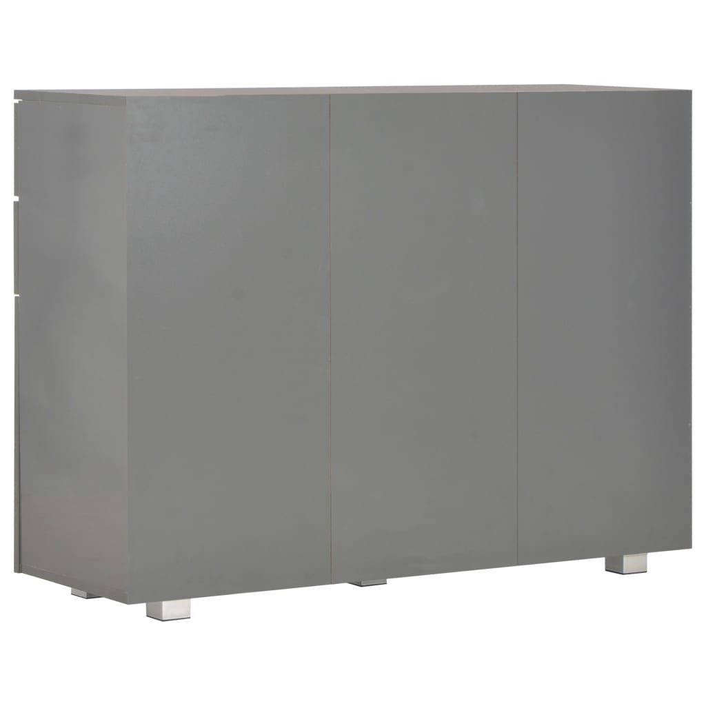 skænk 107x35x80,5 cm grå højglans