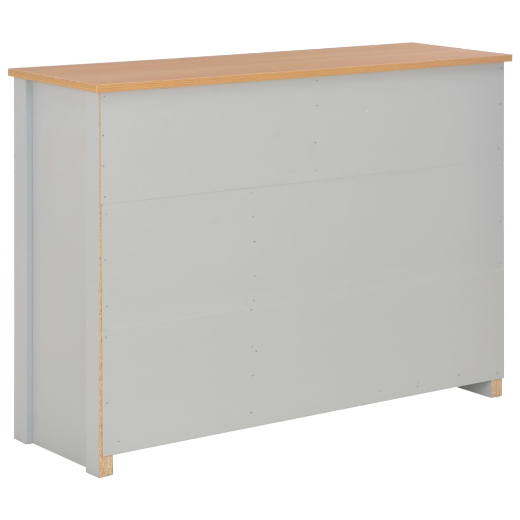 skænk 112x35x81 cm grå
