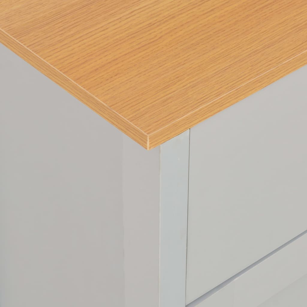 skænk 112x35x81 cm grå