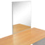 toiletbord med spejl og skammel 104x45x131 cm grå