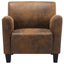 sofastol brun 70x69x72 cm kunstlæder