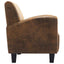 sofastol brun 70x69x72 cm kunstlæder
