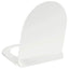 toiletsæde med soft-close og quick release-design hvid