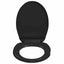 toiletsæde med soft-close og quick release-design sort