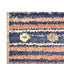 gulvtæppe 160 x 230 cm PP blå og orange