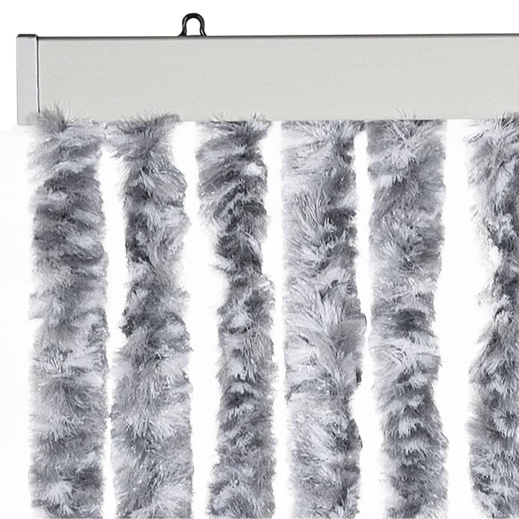 insektgardin 90 x 220 cm hvid og grå
