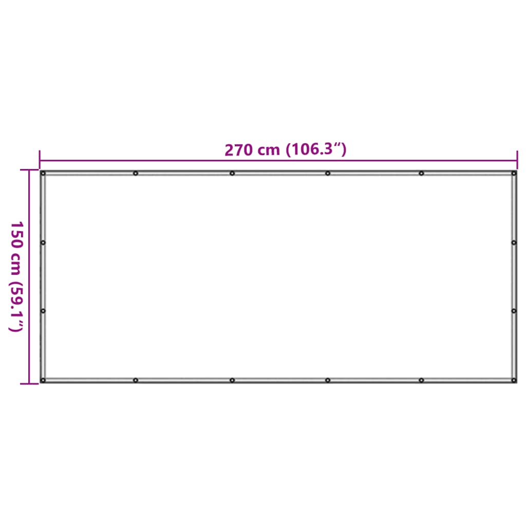 trailernet HDPE 1,5 x 2,7 m sort