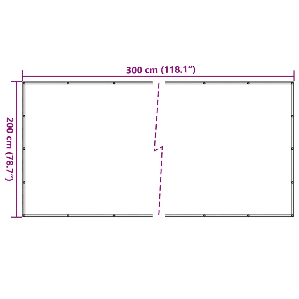 trailernet HDPE 2 x 3 m sort