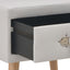 sengeskabe 2 stk. 40 x 35 x 40 cm kunstlæder hvid