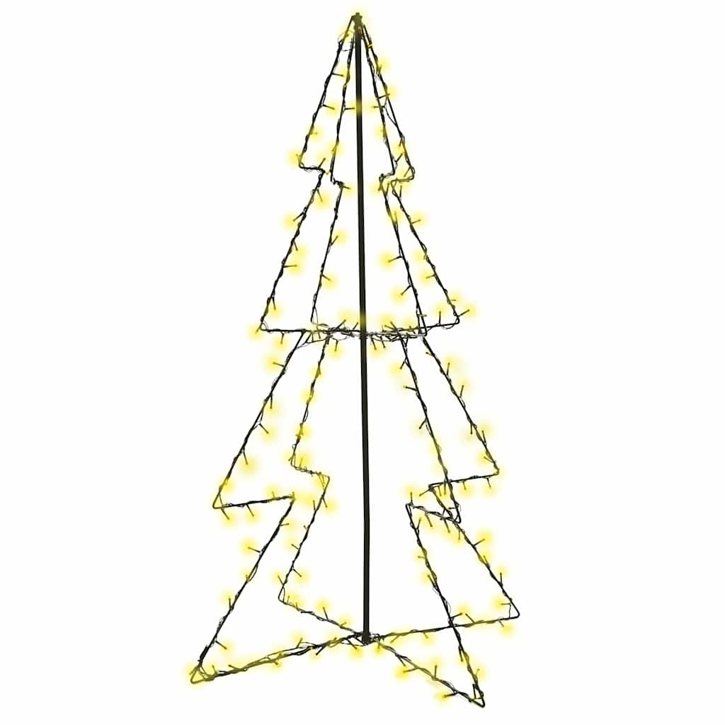 lysende juletræ 78x120 cm 160 LED'er indendørs/udendørs