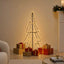 lysende juletræ 78x120 cm 160 LED'er indendørs/udendørs