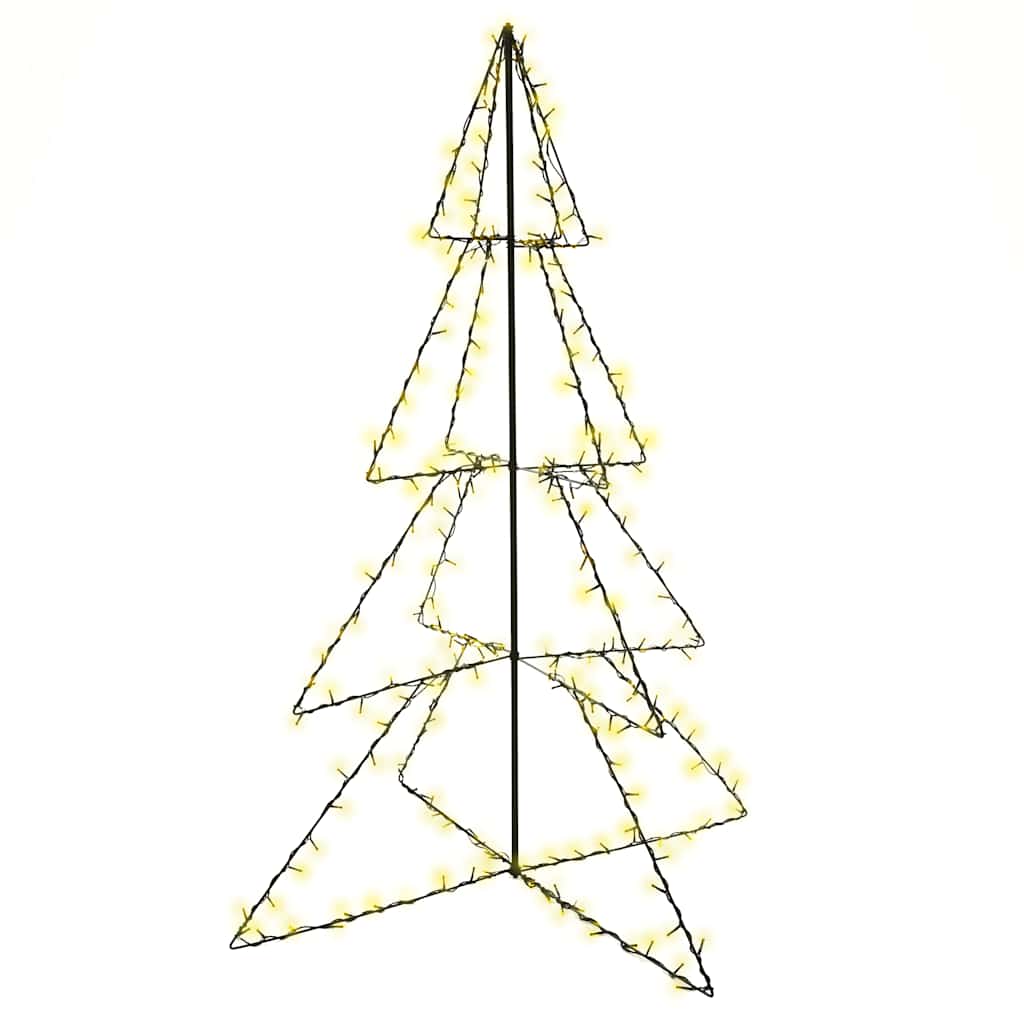 lysende juletræ 115x150 cm 240 LED'er indendørs/udendørs