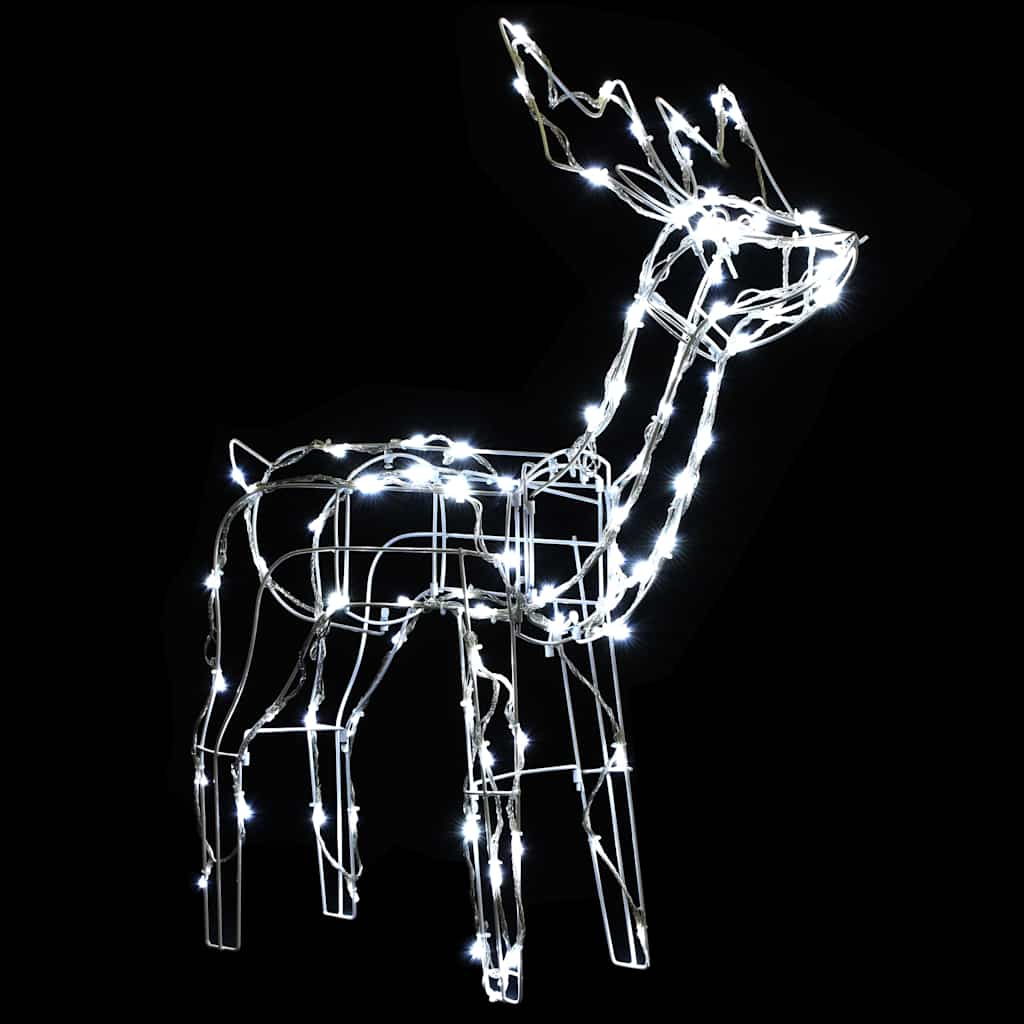 julelysdisplay i 3 dele Rensdyr 229 LED'er