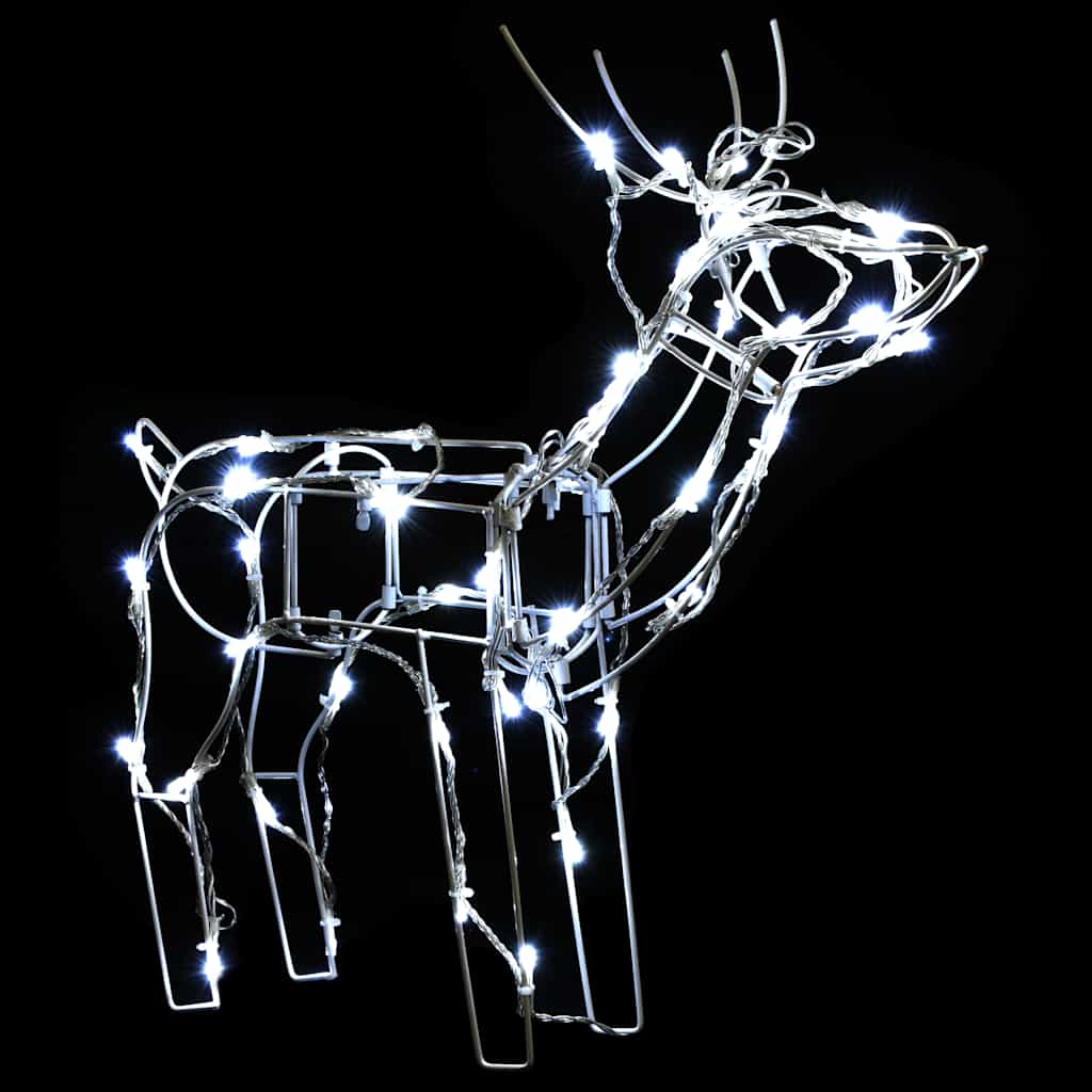 julelysdisplay i 3 dele Rensdyr 229 LED'er