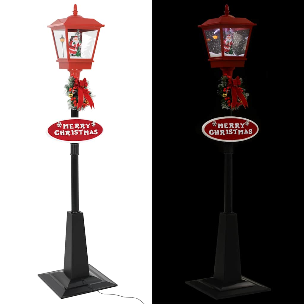 julegadelampe med julemand 180 cm LED