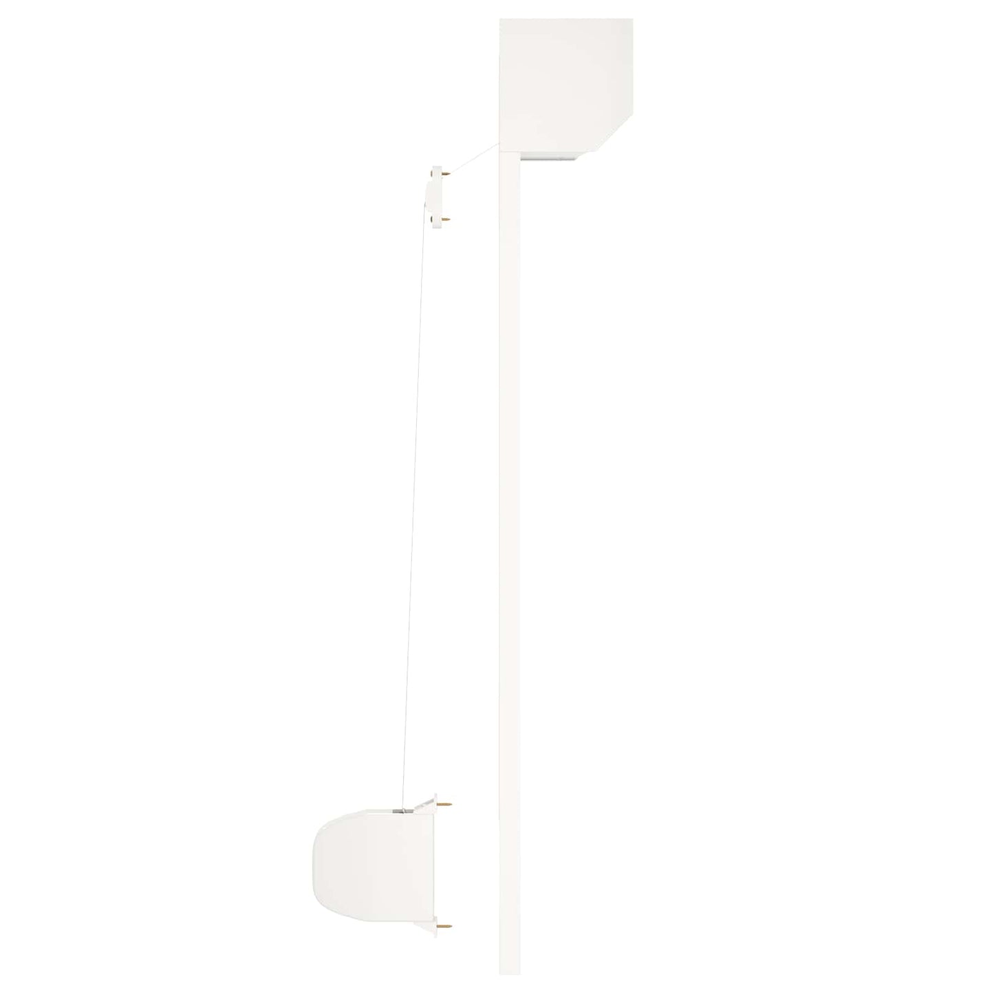 Rullegardin Hvid 80 x 100 cm Aluminium og Polyurethan