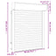 Rullegardin Hvid 80 x 100 cm Aluminium og Polyurethan