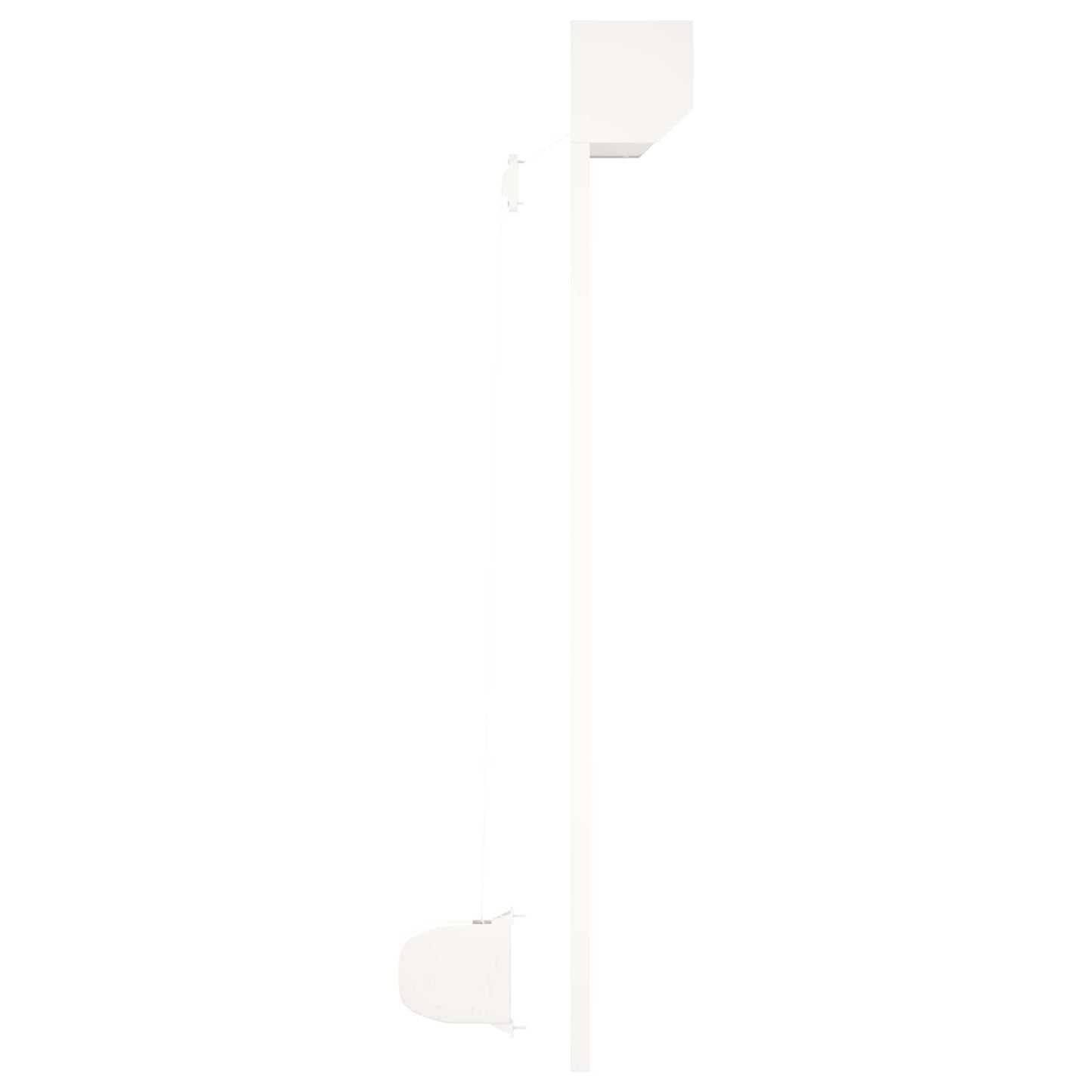 Rullegardin Hvid 100 x 120 cm Aluminium og Polyurethan