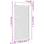 Rullegardin Hvid 100 x 210 cm Aluminium og Polyurethan