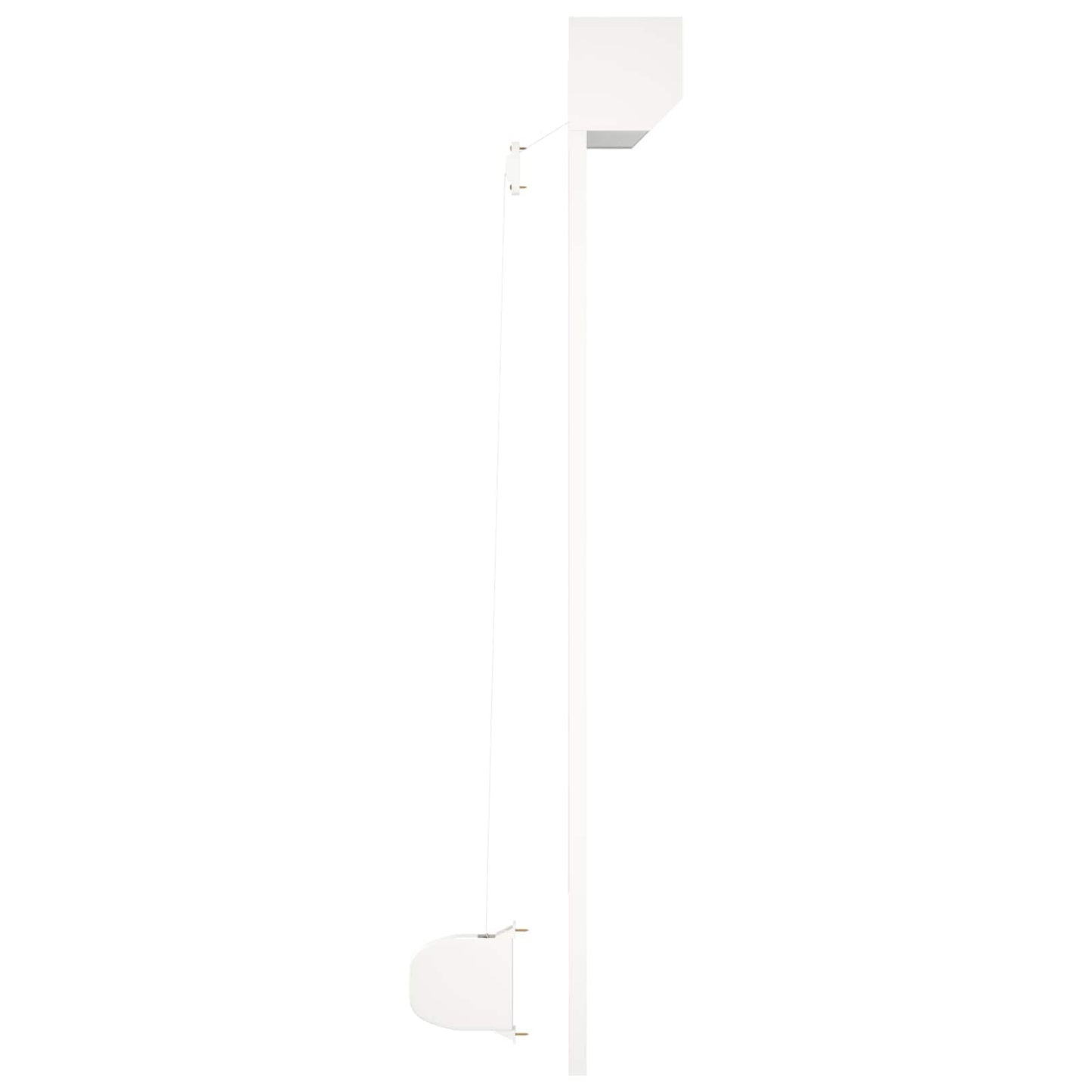 Rullegardin Hvid 110 x 130 cm Aluminium og Polyurethan