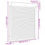 Rullegardin Hvid 120 x 150 cm Aluminium og Polyurethan