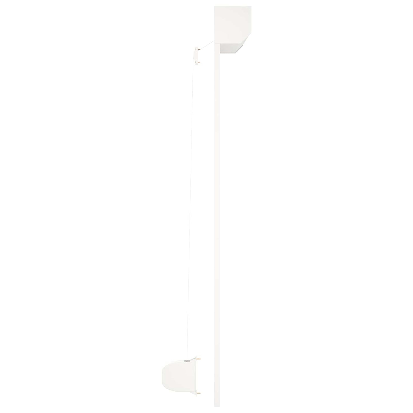 Rullegardin Hvid 160 x 150 cm Aluminium og Polyurethan