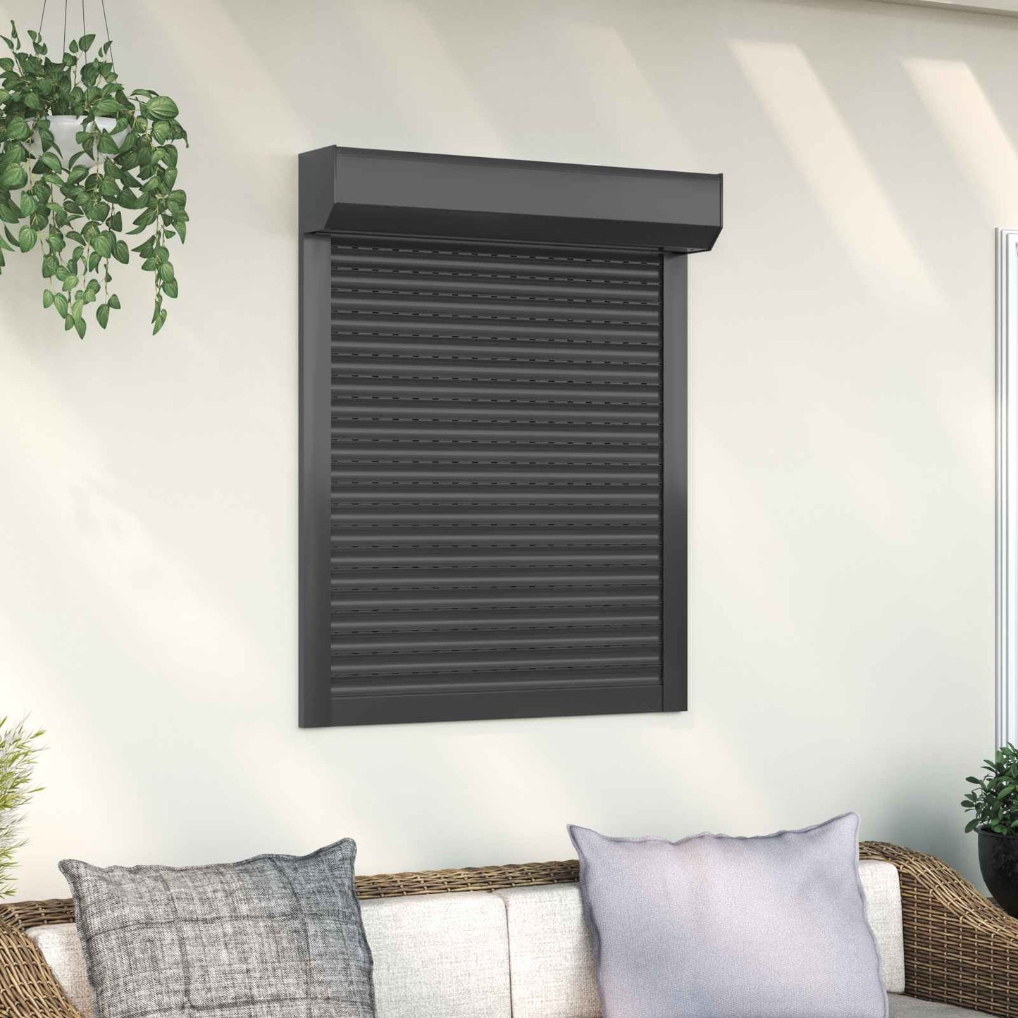 Rullegardin Antracit 70 x 100 cm Aluminium og Polyurethan
