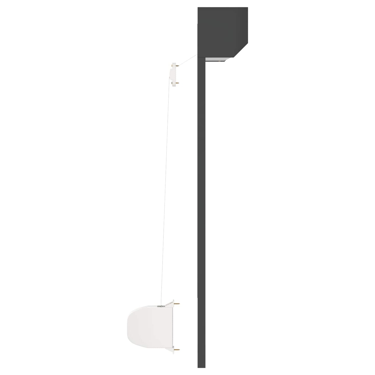 Rullegardin Antracit 100 x 100 cm Aluminium og Polyurethan