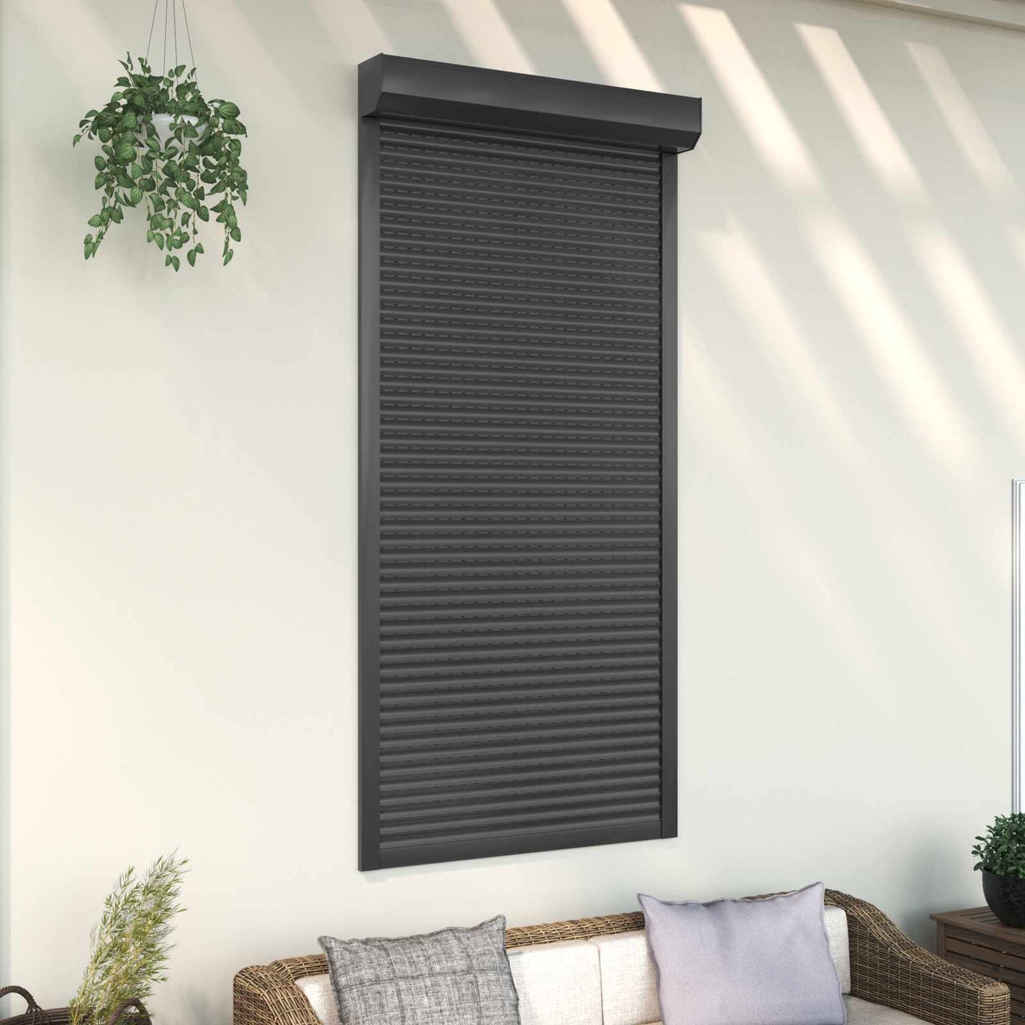 Rullegardin Antracit 100 x 210 cm Aluminium og Polyurethan