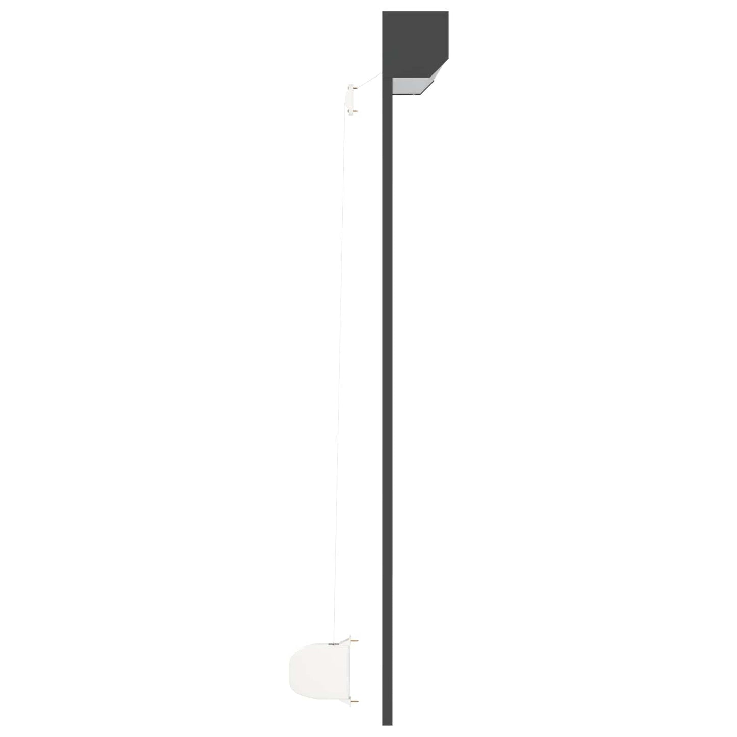Rullegardin Antracit 140 x 150 cm Aluminium og Polyurethan