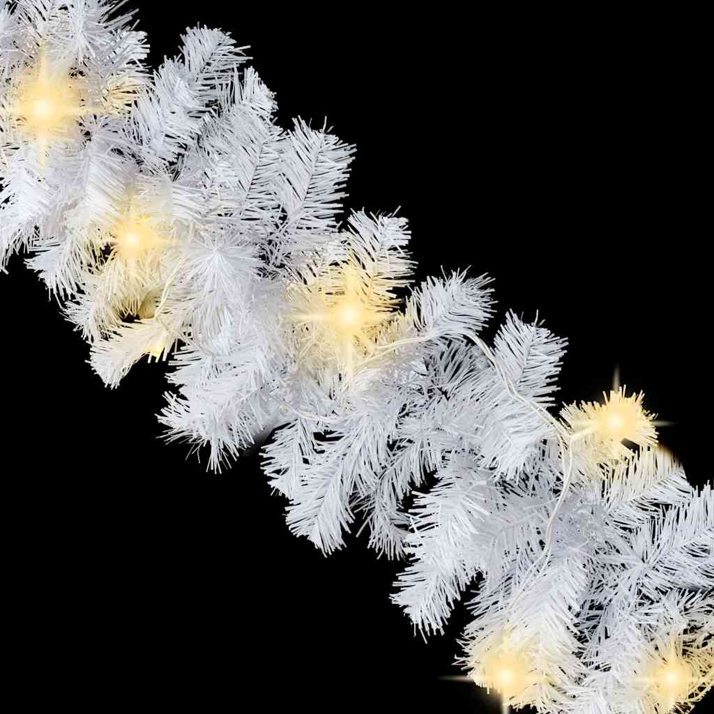 juleguirlande med LED-lys 5m hvid