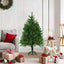 kunstigt juletræ med naturtro nåle 120 cm grøn