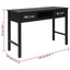 konsolbord 110 x 45 x 76 cm træ sort