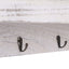 vægmonteret knagerække 50 x 10 x 23 cm træ hvid