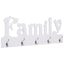 vægophængt knagerække FAMILY 74 x 29,5 cm