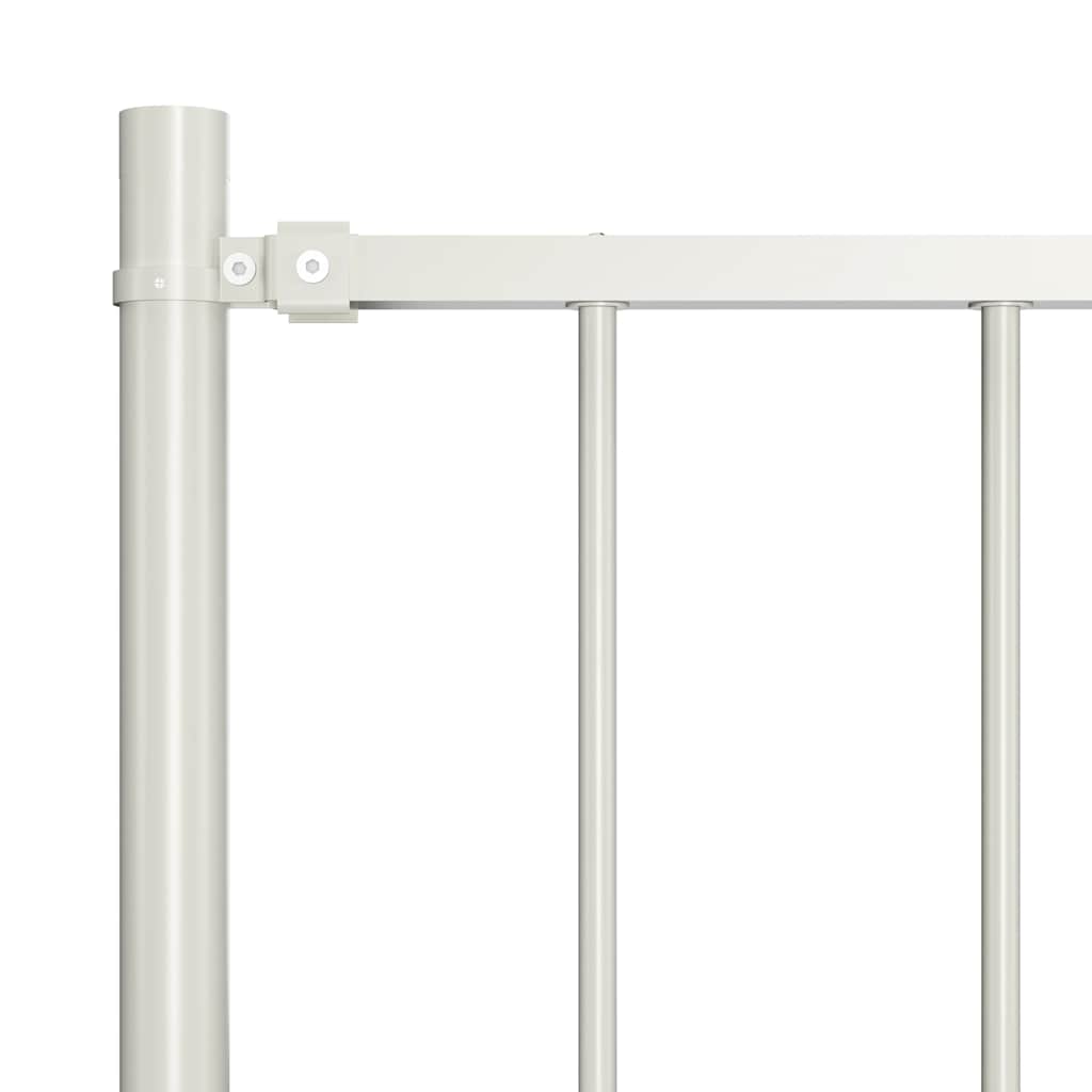 hegnspanel Woerden med stolper stål 1,7x1,25 m hvid
