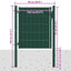 hegnslåge PVC og stål 100x81 cm grøn