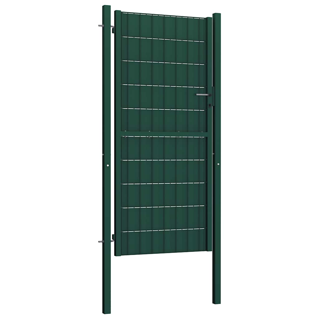 hegnslåge PVC og stål 100x204 cm grøn