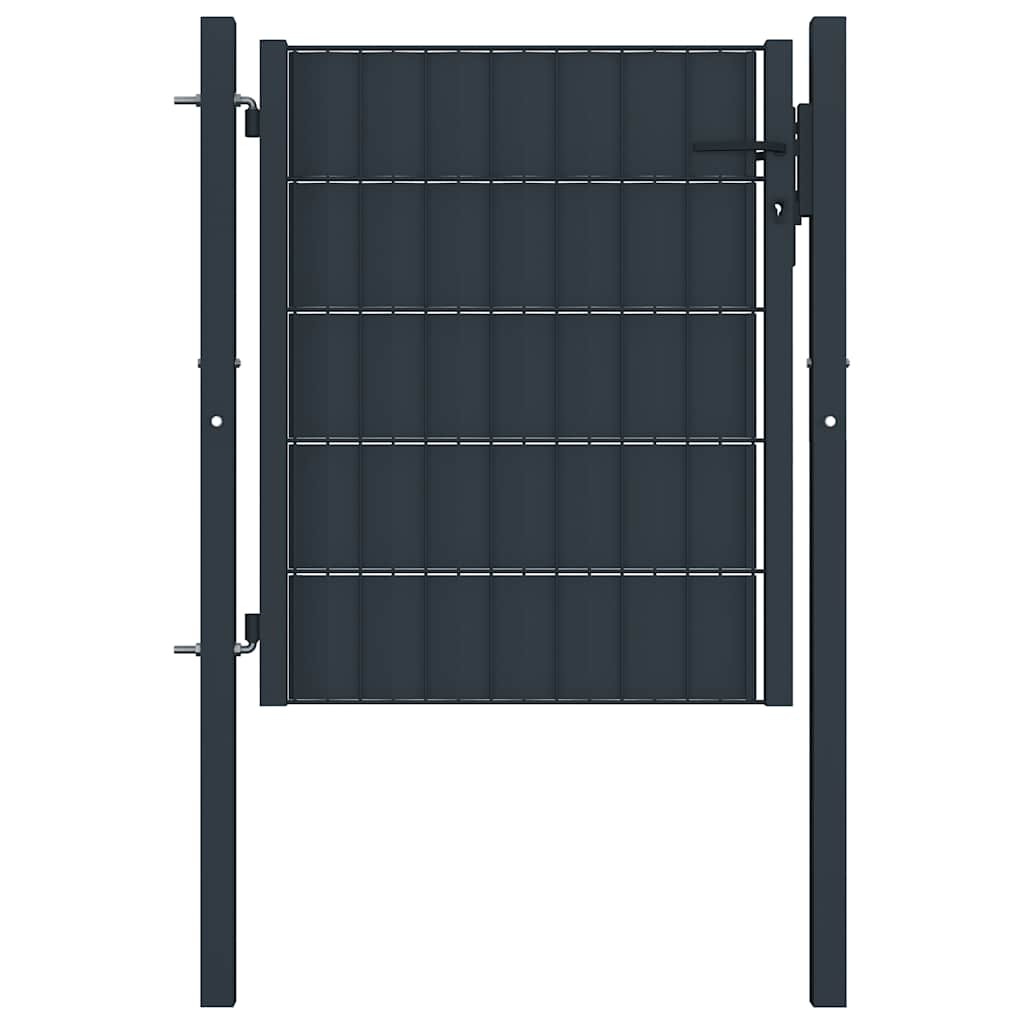 hegnslåge PVC og stål 100x81 cm antracitgrå
